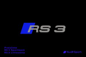 2026 – RS3 Sportback & Sedan (DE)