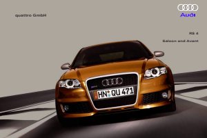 2006 – RS4 Saloon & Avant (INT)