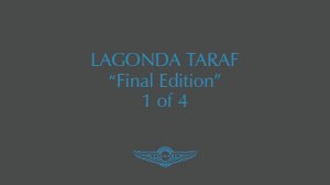 2018 – Lagonda Taraf (INT)