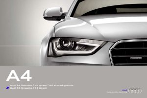 2013 – A4 Sedan & Avant (CZ)