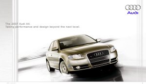 2007 – A4 Sedan & Avant (US)