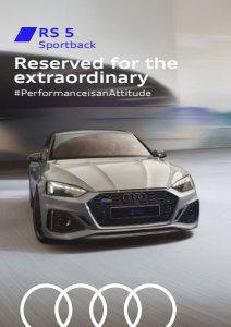 2020 – RS5 Coupe & Sportback (ME)
