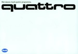 1985 – Quattro Model Range (NL)
