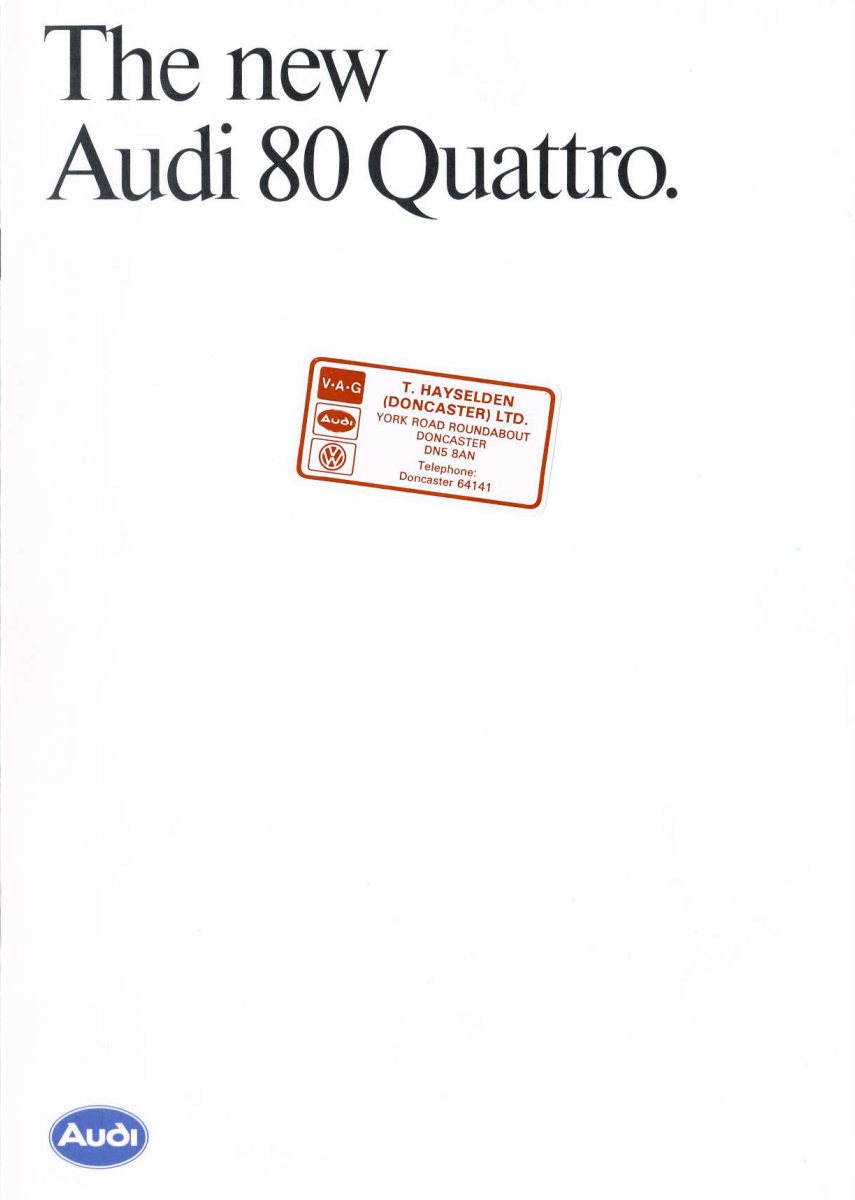 1983 – 80 Quattro (UK) Preview Page 1