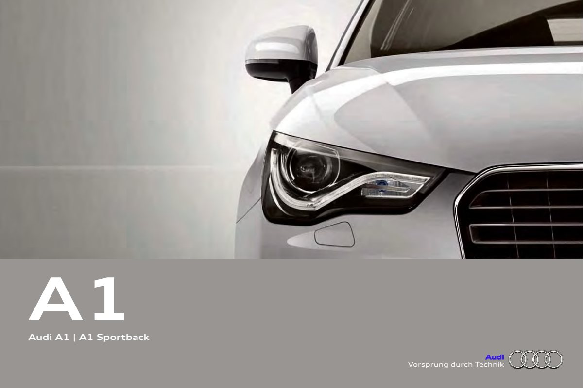 2013 – A1 & Sportback (INT) Preview Page 1