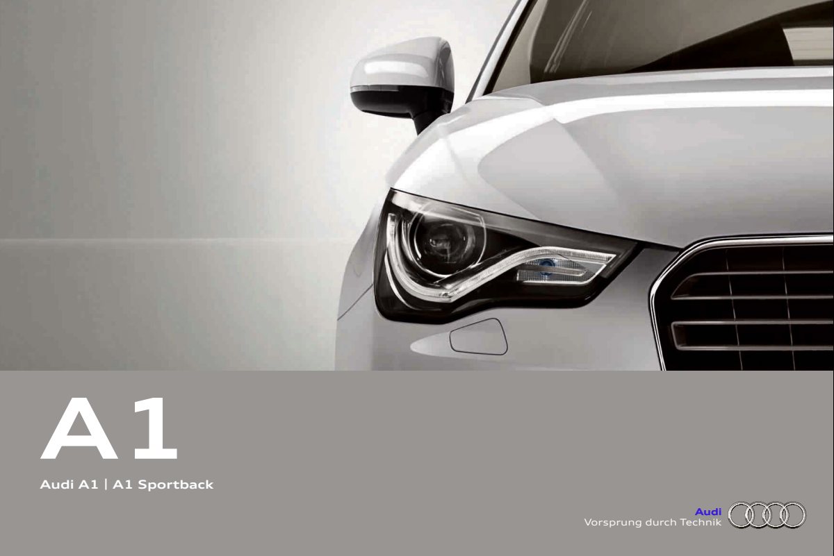 2014 – A1 & Sportback (DE) Preview Page 1