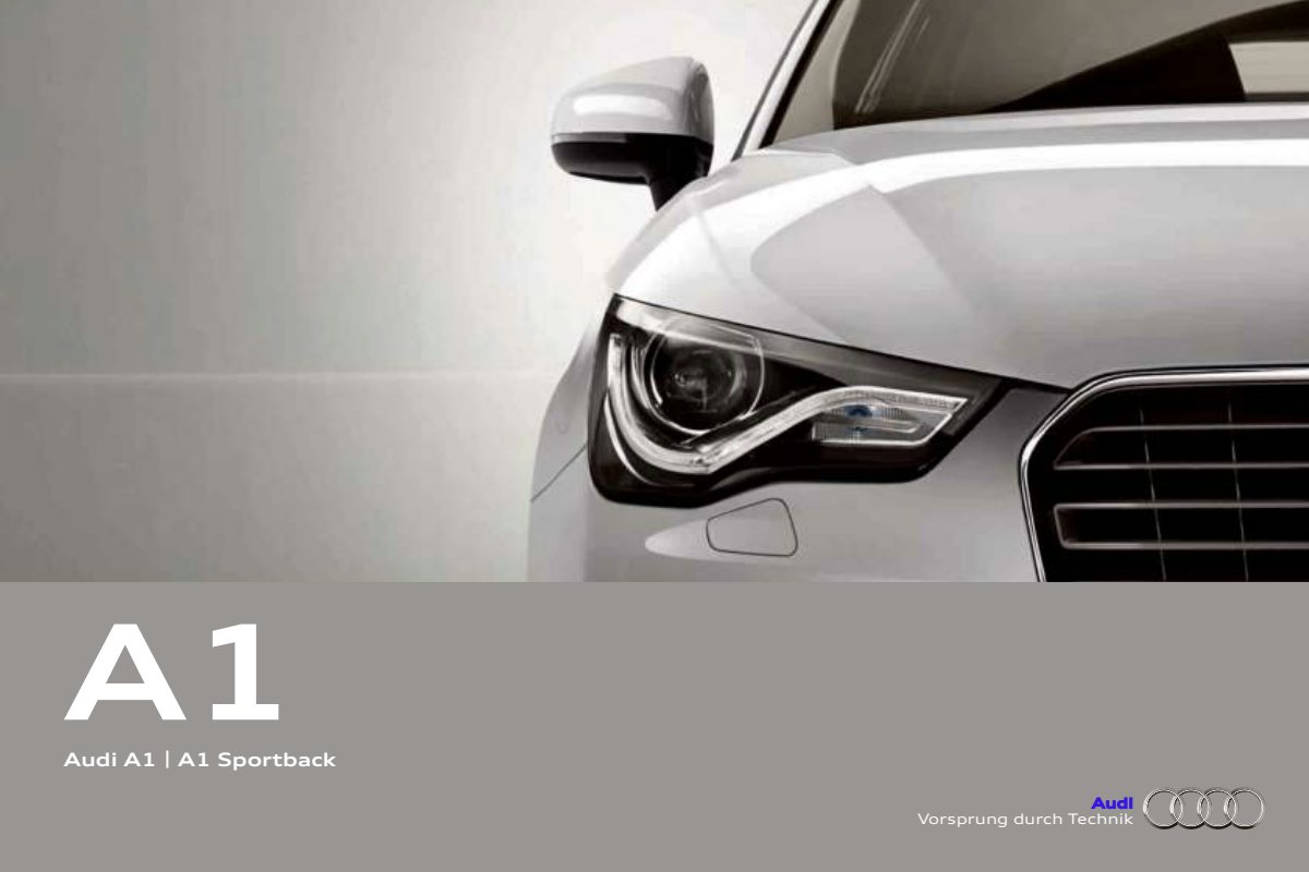 2013 – A1 & Sportback (DE) Preview Page 1