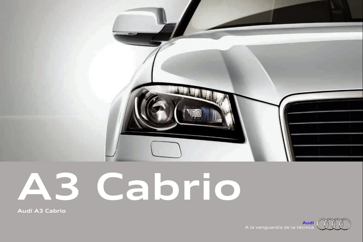 2012 – A3 Cabrio (ES) Preview Page 1