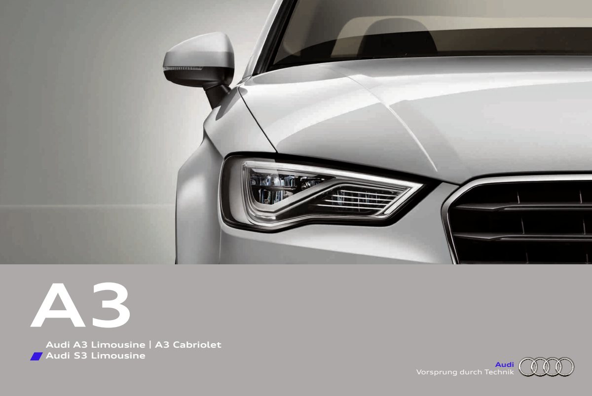 2013 – A3 Sedan & Cabrio (DE) Preview Page 1