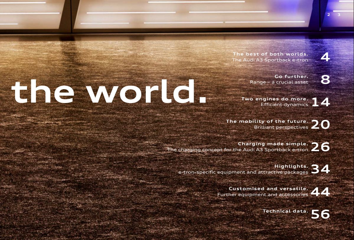 2017 – A3 Sportback e-tron (FI) Preview Page 3