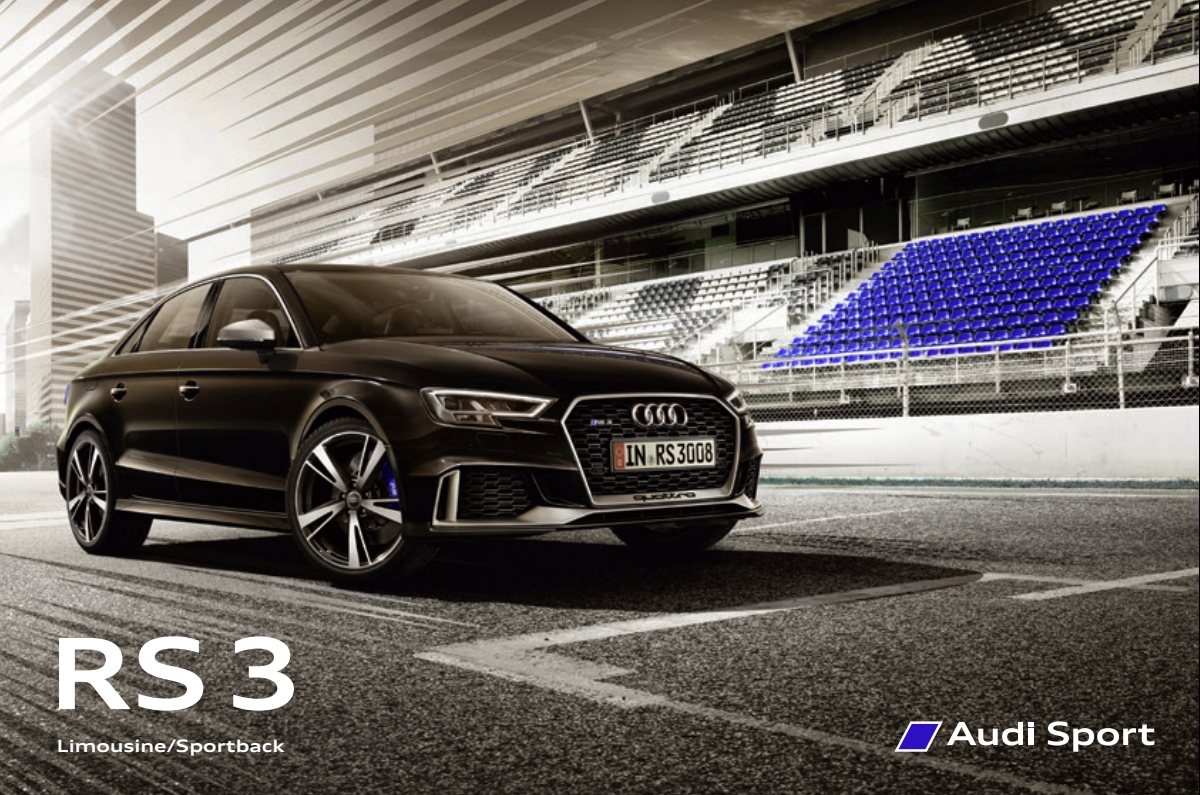 2017 – RS3 Sportback & Sedan (DE) Preview Page 1
