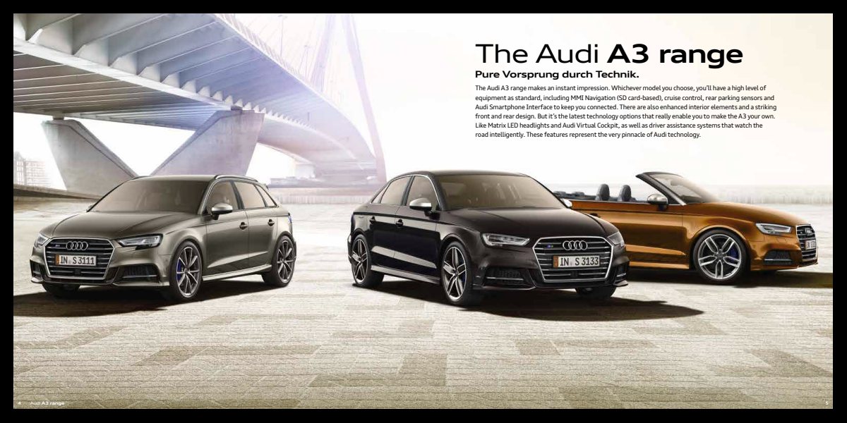 2018 – A3 Model Range (UK) Preview Page 3