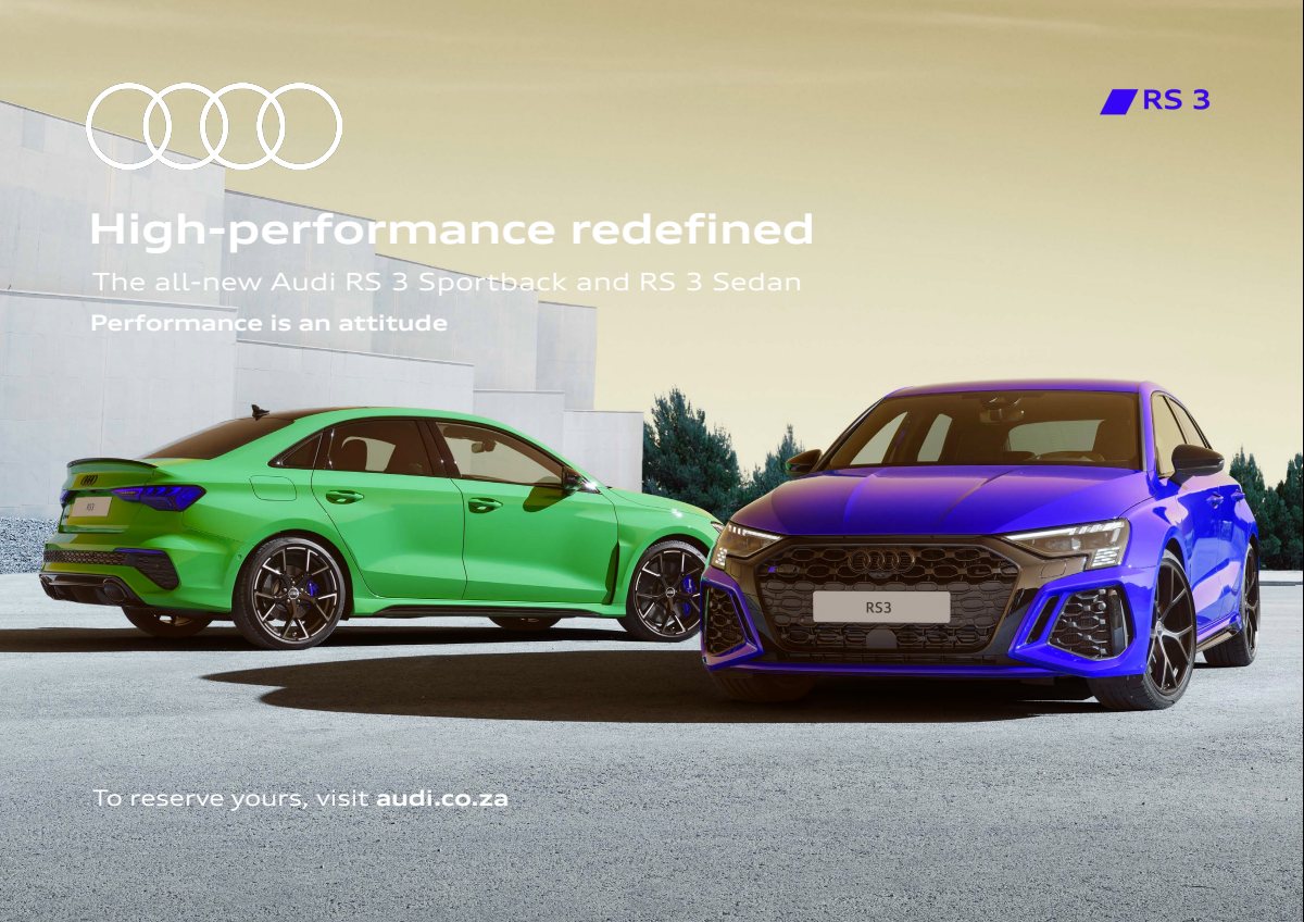 2021 – RS3 Sportback & Sedan (ZA) Preview Page 1