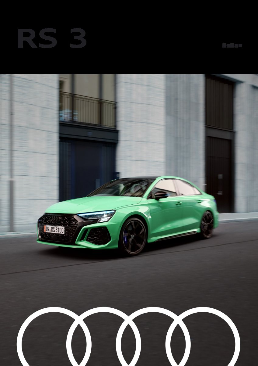 2022 – RS3 Sedan (MY) Preview Page 1