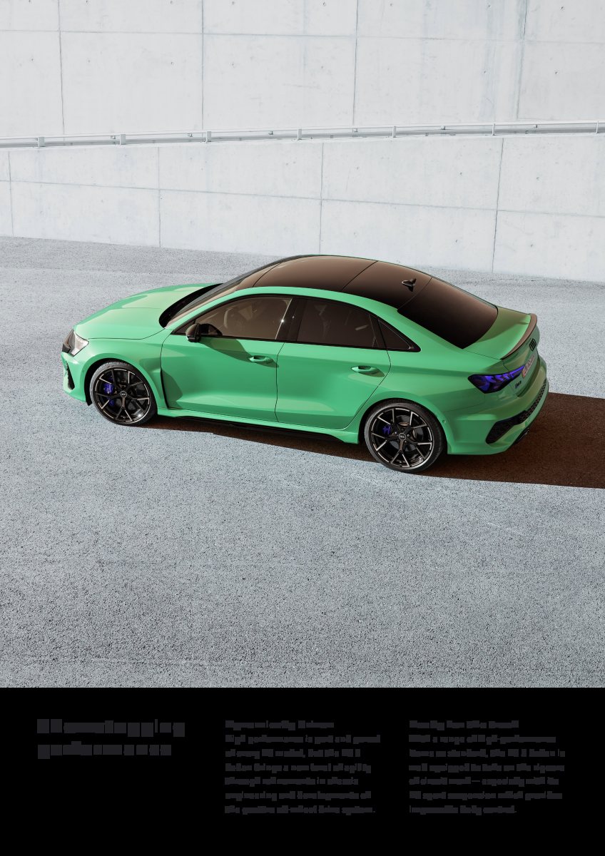 2022 – RS3 Sedan (MY) Preview Page 2