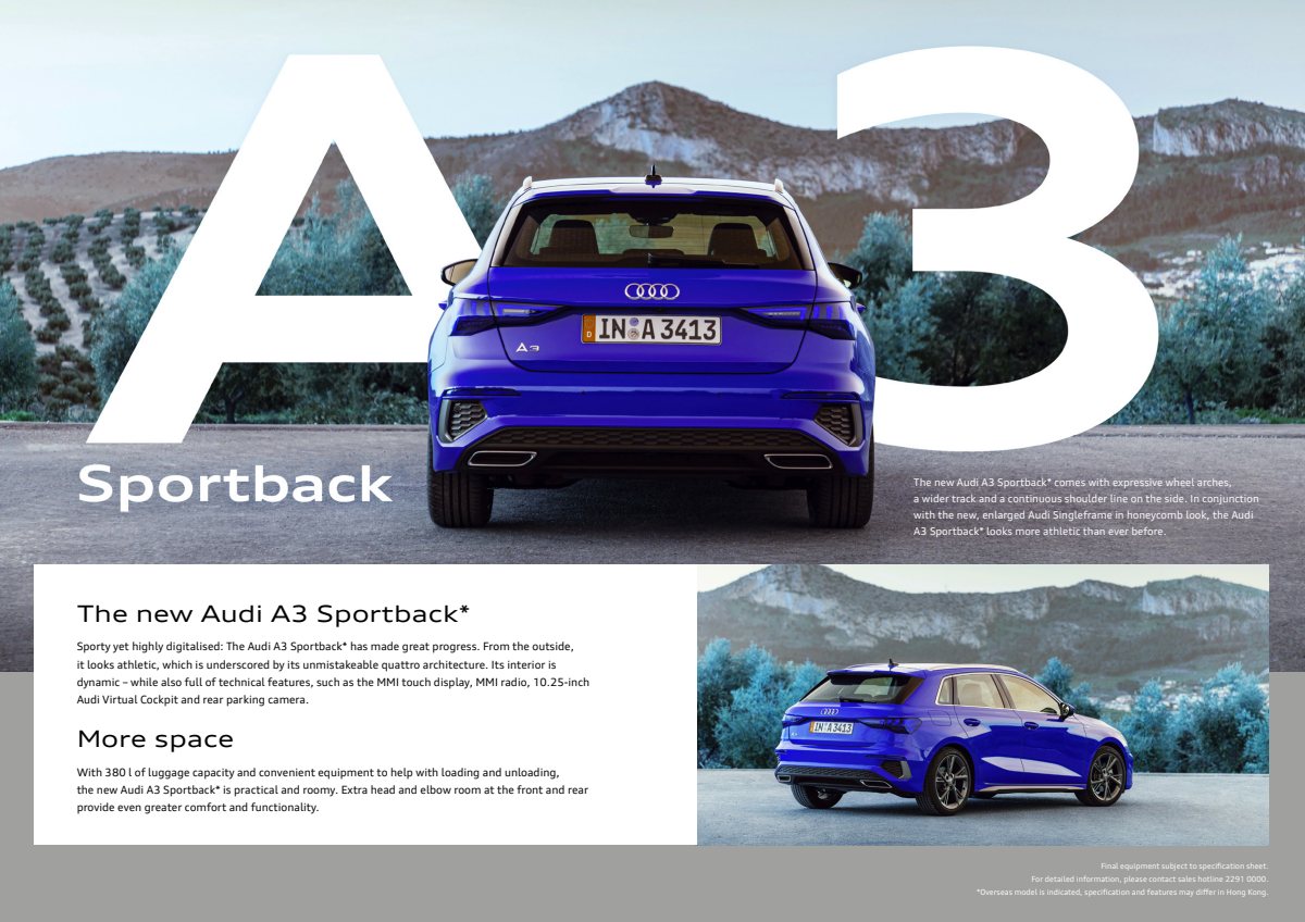 2023 – A3 Sportback & Sedan (MO) Preview Page 2