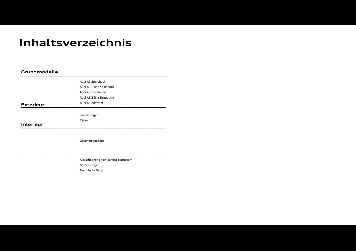 2024 – A3 Sportback & Sedan (AT) Preview Page 3