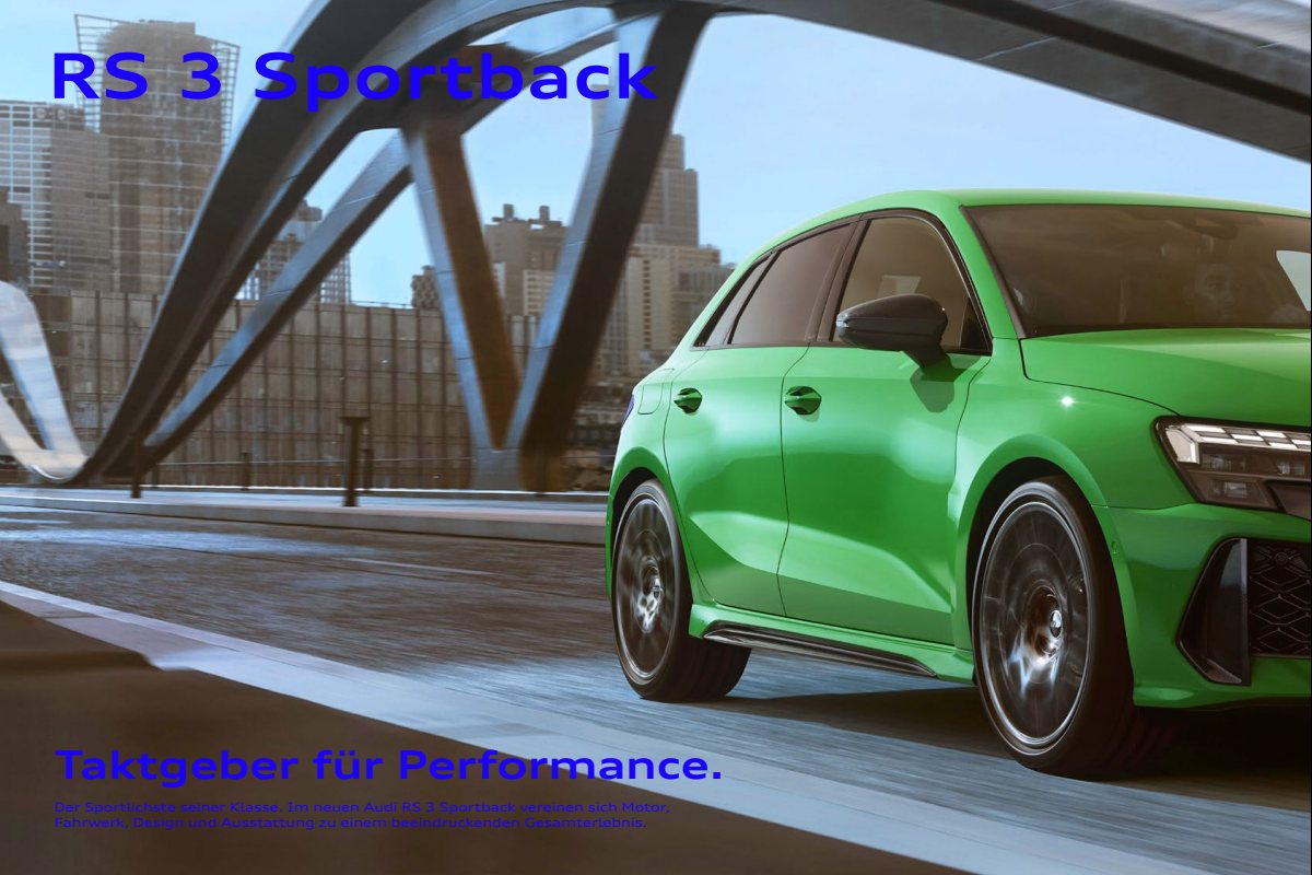 2024 – RS3 Sportback & Sedan (DE) Preview Page 2