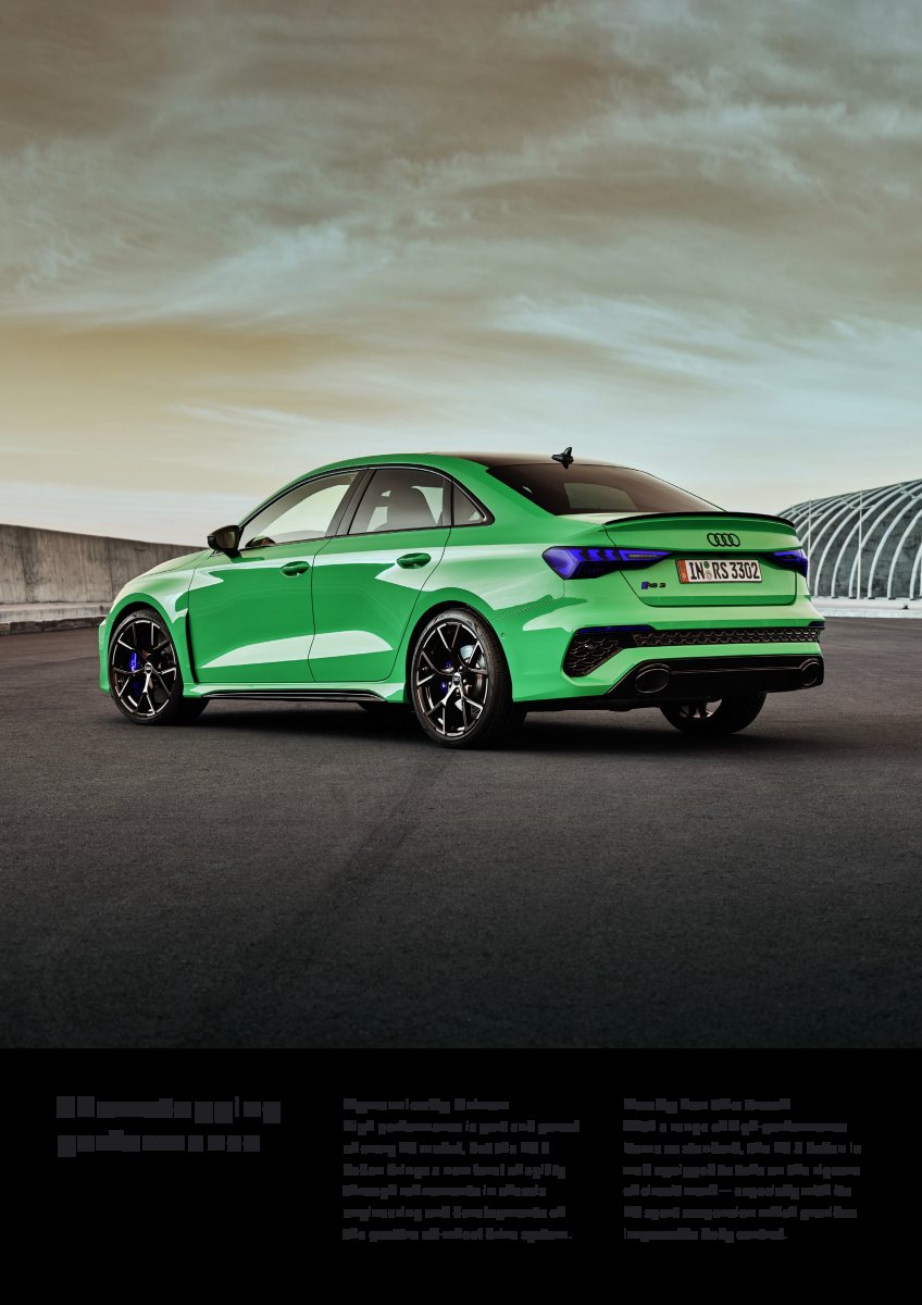 2024 – RS3 Sedan (MY) Preview Page 2