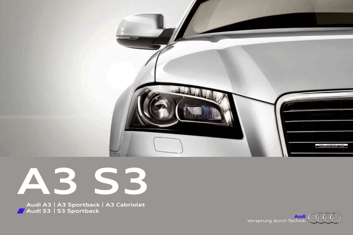 2011 – A3 Model Range (DE) Preview Page 1