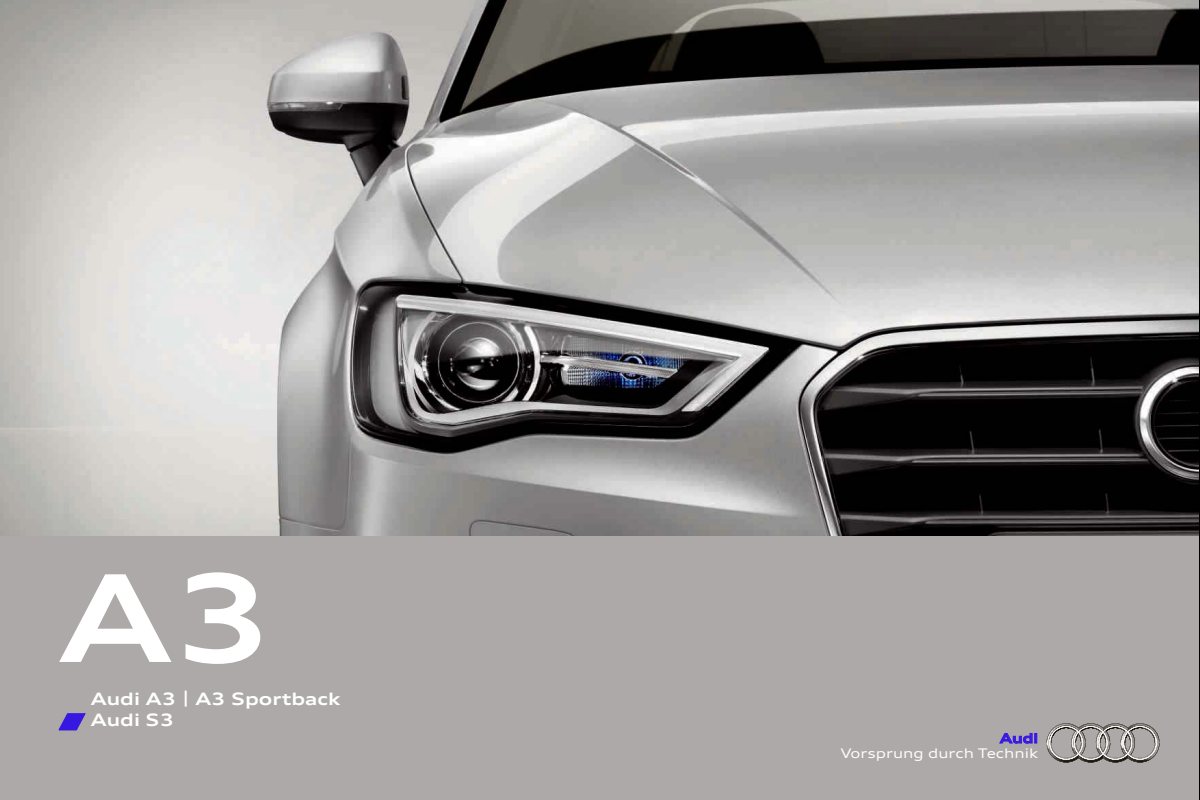 2012 – A3 & Sportback (INT) Preview Page 1