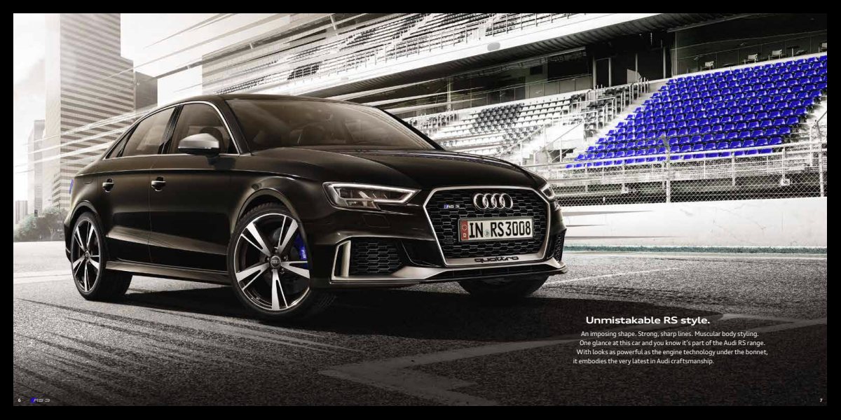 2018 – RS3 Sportback & Sedan (UK) Preview Page 4