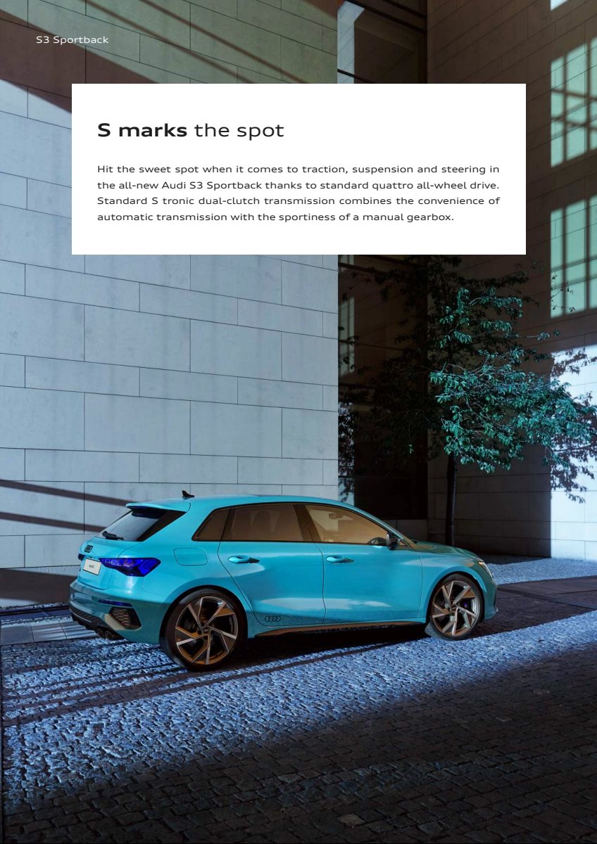 2021 – S3 Sportback (ME) Preview Page 2