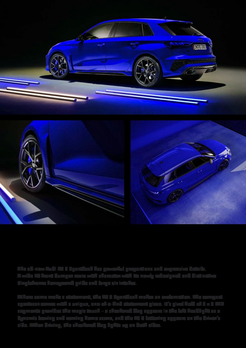 2022 – RS3 Sportback (ME) Preview Page 3