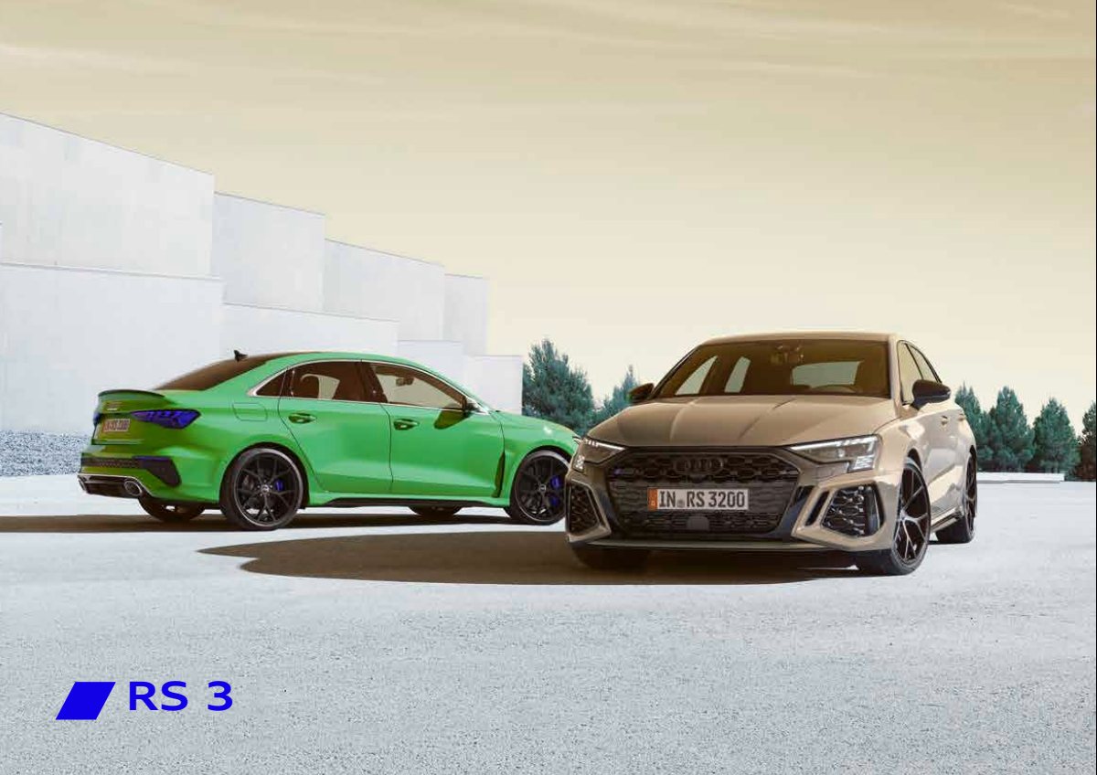 2023 – RS3 Sportback & Sedan (JP) Preview Page 1
