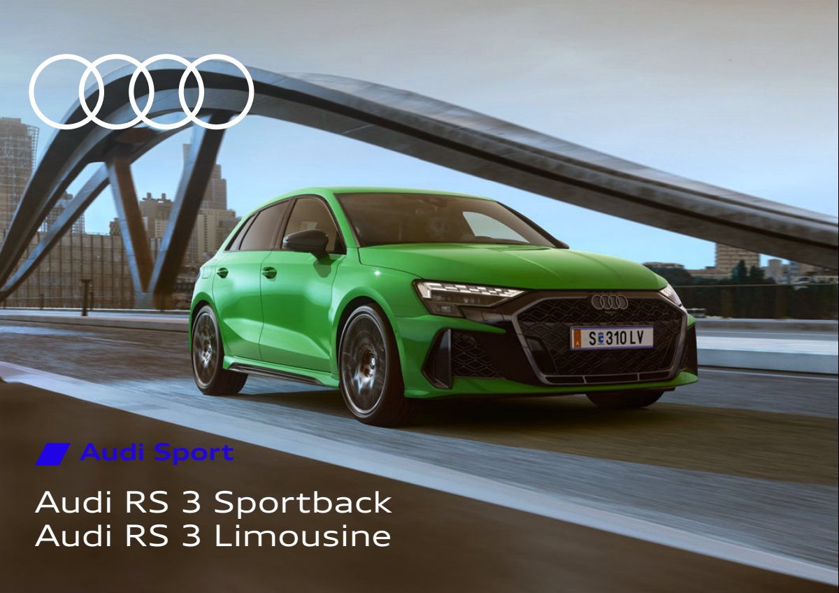2024 – RS3 Sportback & Sedan (AT) Preview Page 1