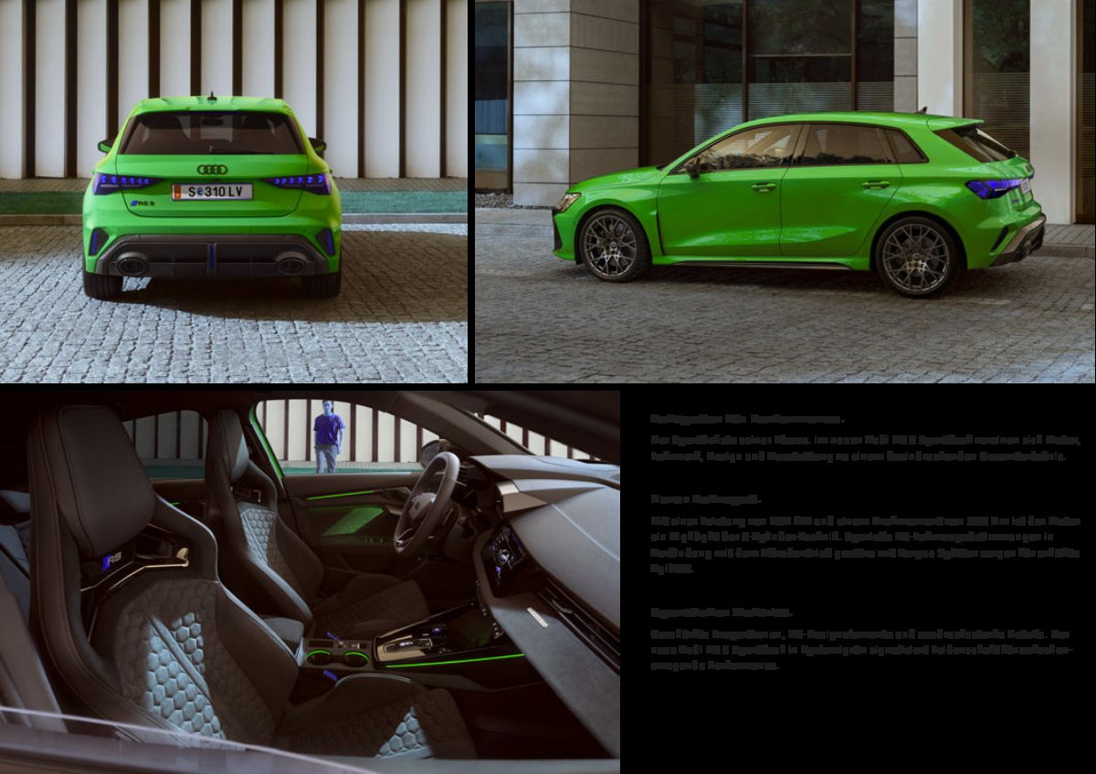 2024 – RS3 Sportback & Sedan (AT) Preview Page 5