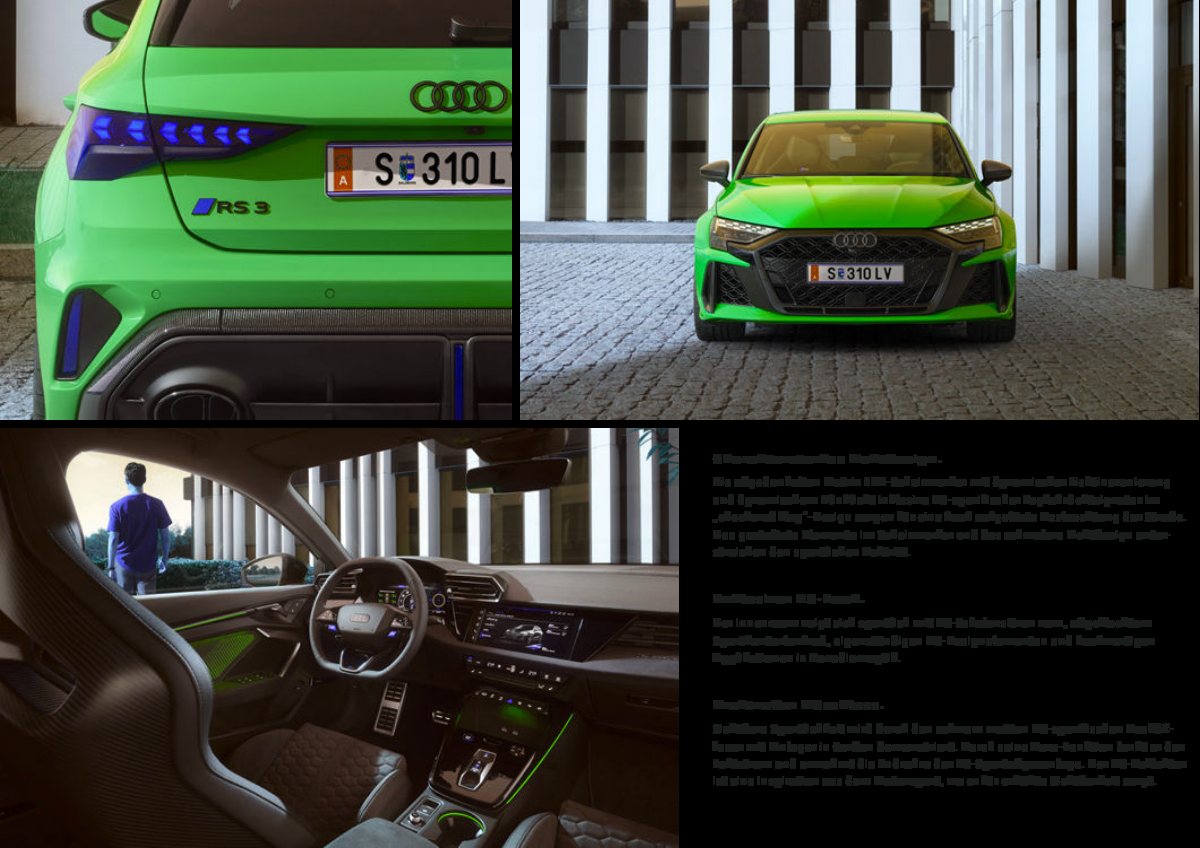 2024 – RS3 Sportback & Sedan (AT) Preview Page 7