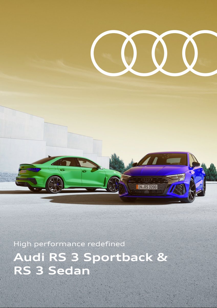 2024 – RS3 Sportback & Sedan (HK) Preview Page 1