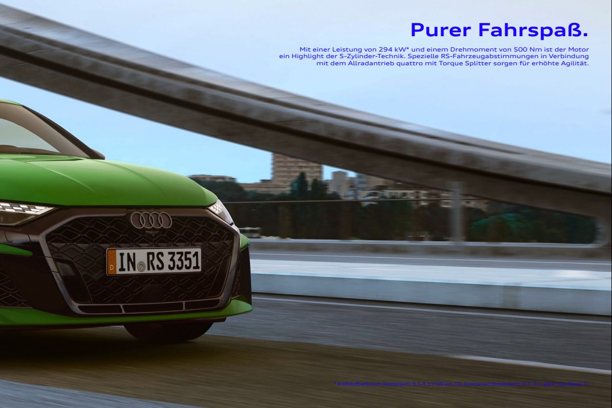 2025 – RS3 Sportback & Sedan (DE) Preview Page 3