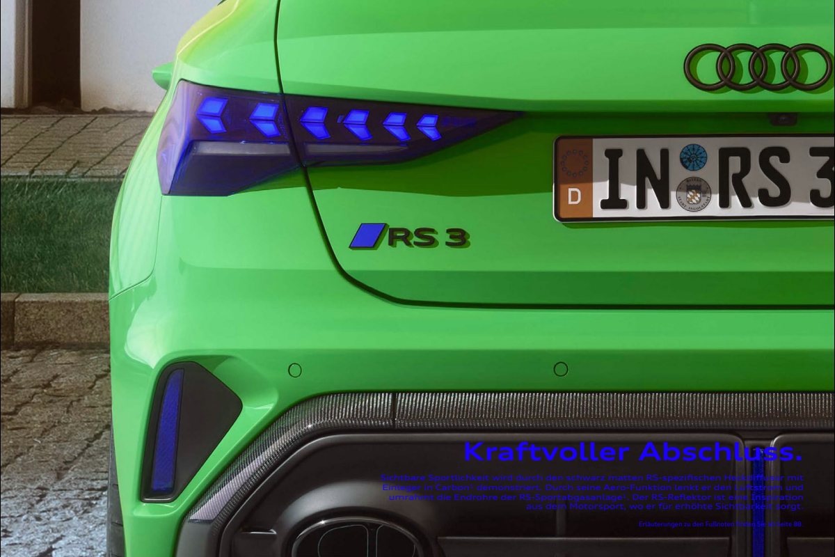 2025 – RS3 Sportback & Sedan (DE) Preview Page 7