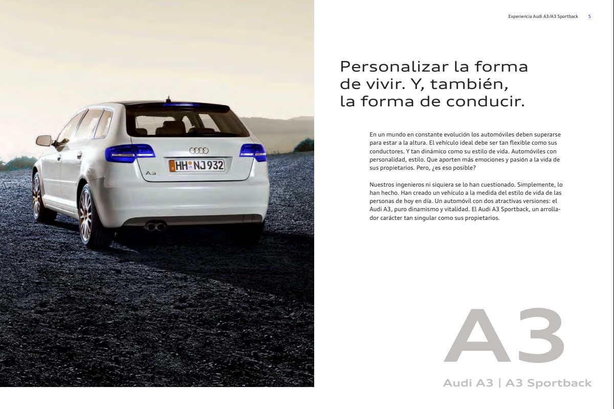 2010 – A3 Model Range (ES) Preview Page 5