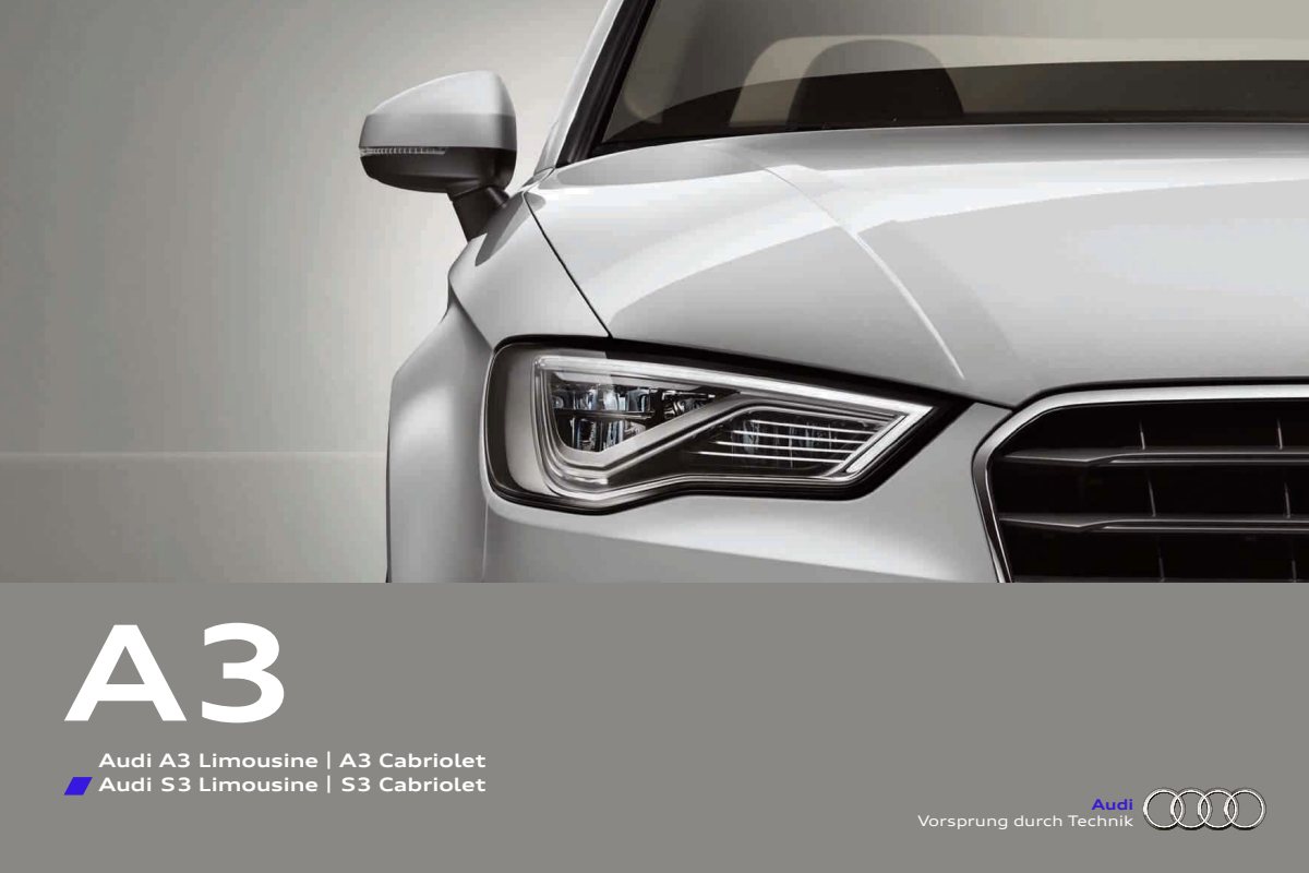 2014 – A3 Sedan & Cabrio (DE) Preview Page 1