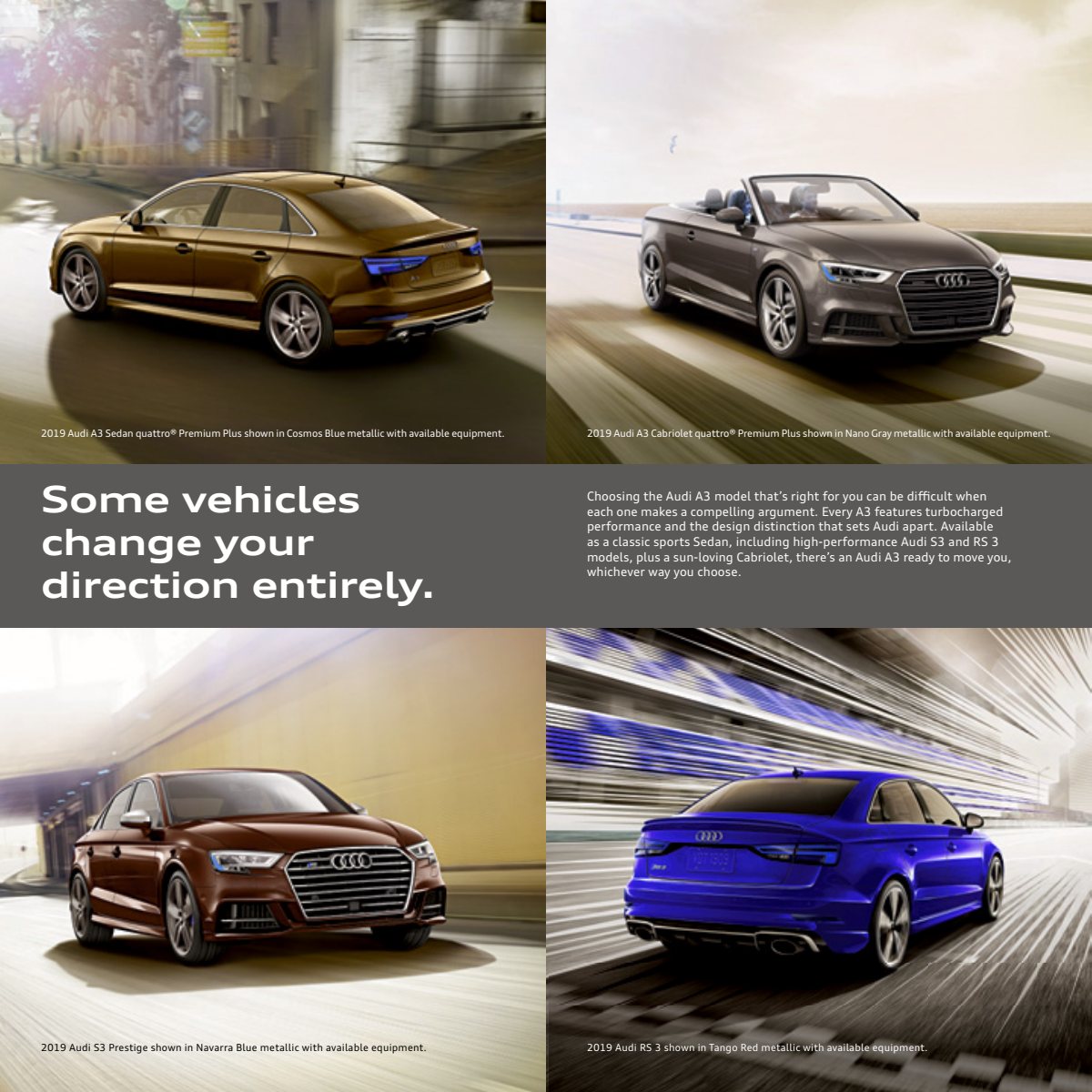 2019 – A3 Model Range (US) Preview Page 2