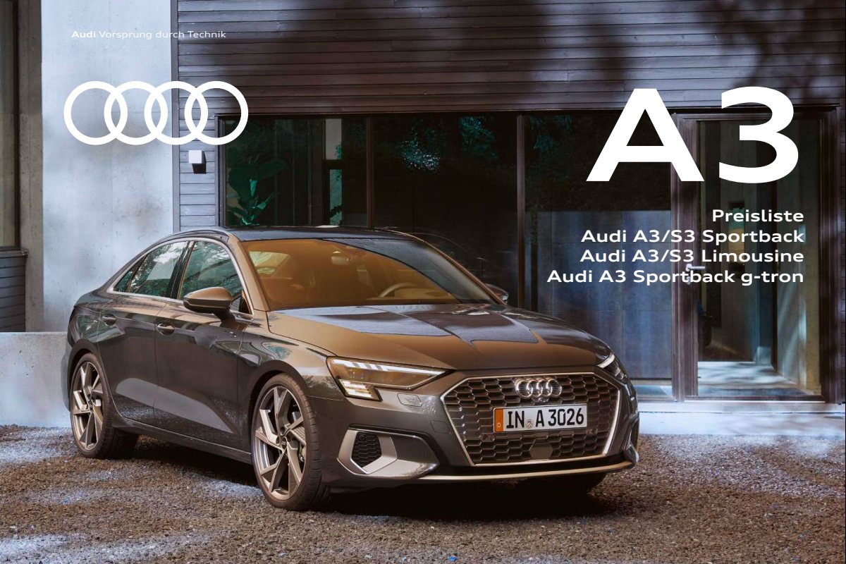 2023 – A3 Sportback & Sedan (DE) Preview Page 1