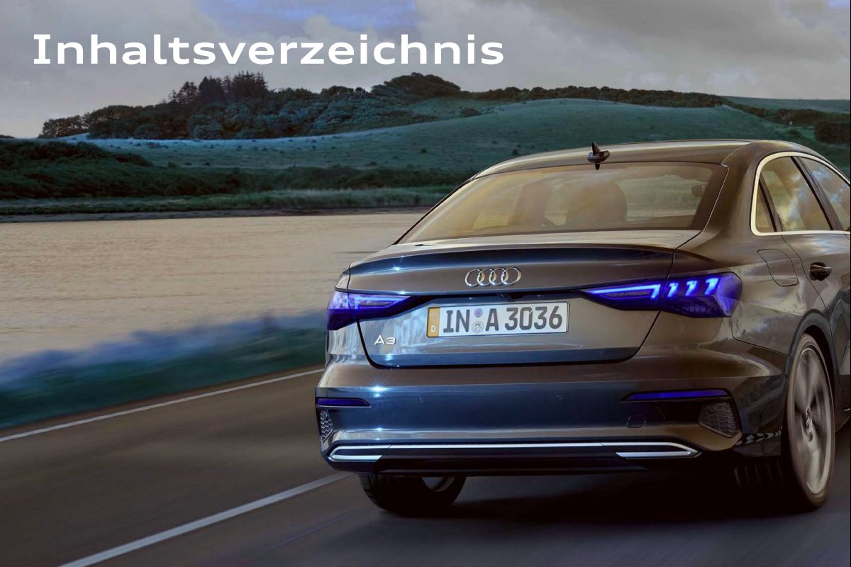 2023 – A3 Sportback & Sedan (DE) Preview Page 2