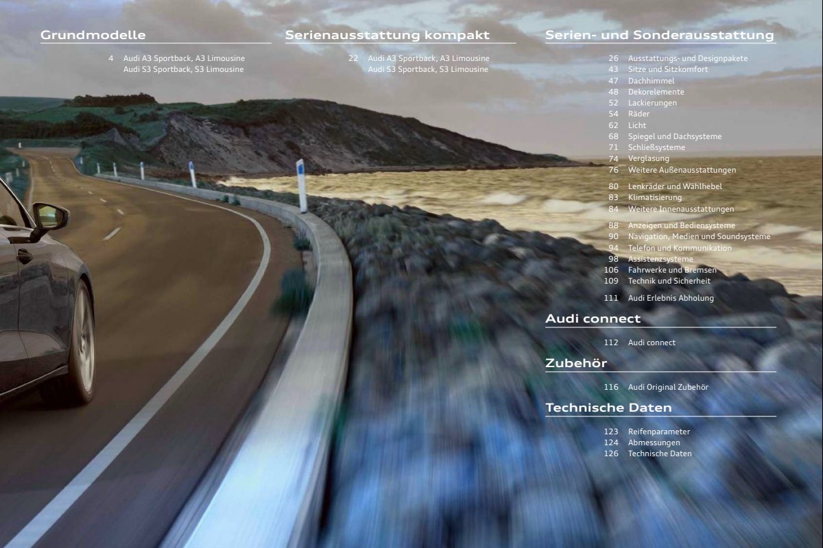 2023 – A3 Sportback & Sedan (DE) Preview Page 3
