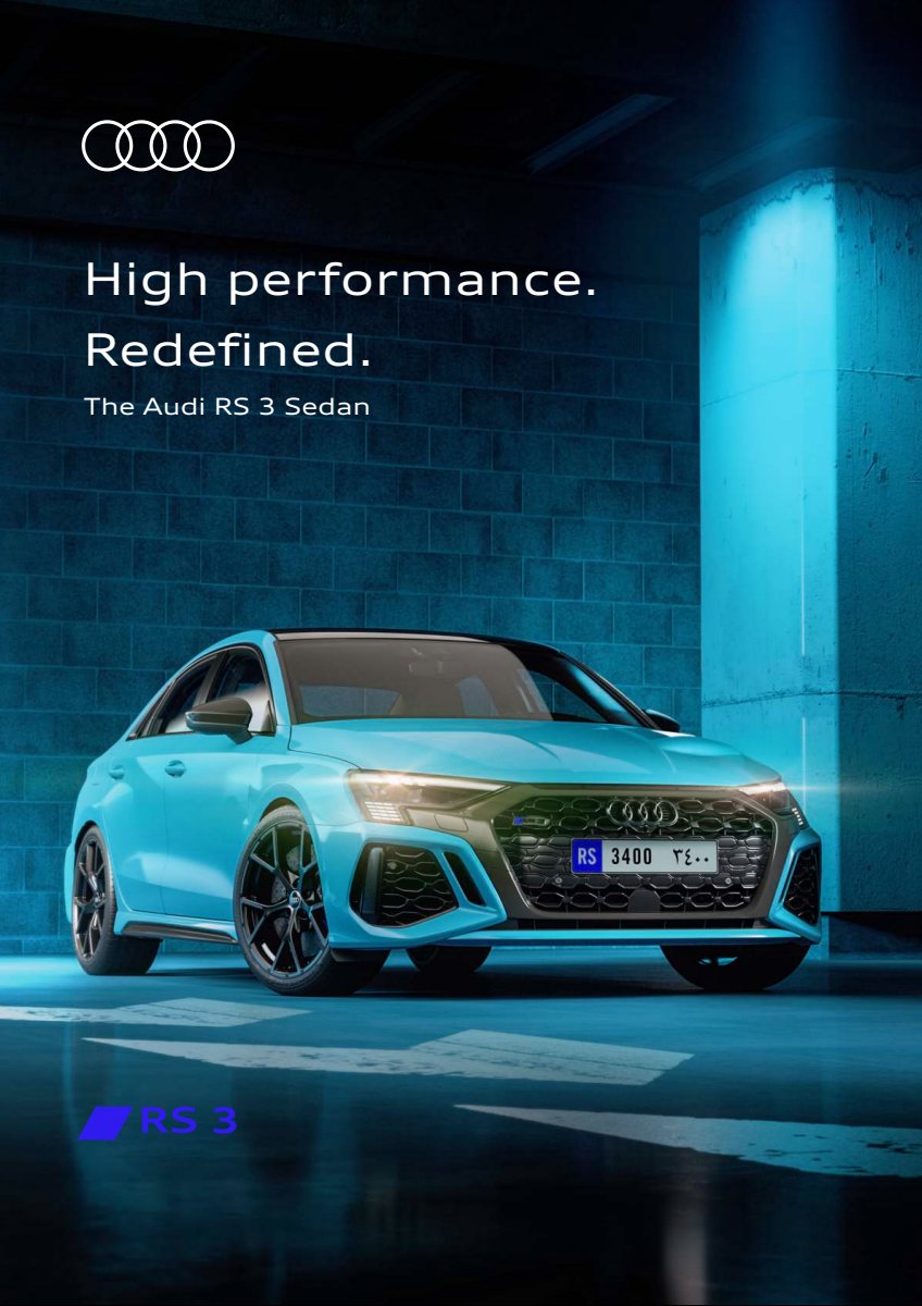 2023 – RS3 Sedan (ME) Preview Page 1