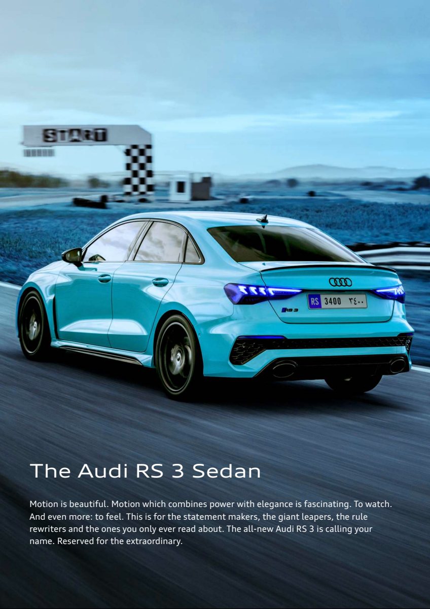 2023 – RS3 Sedan (ME) Preview Page 2