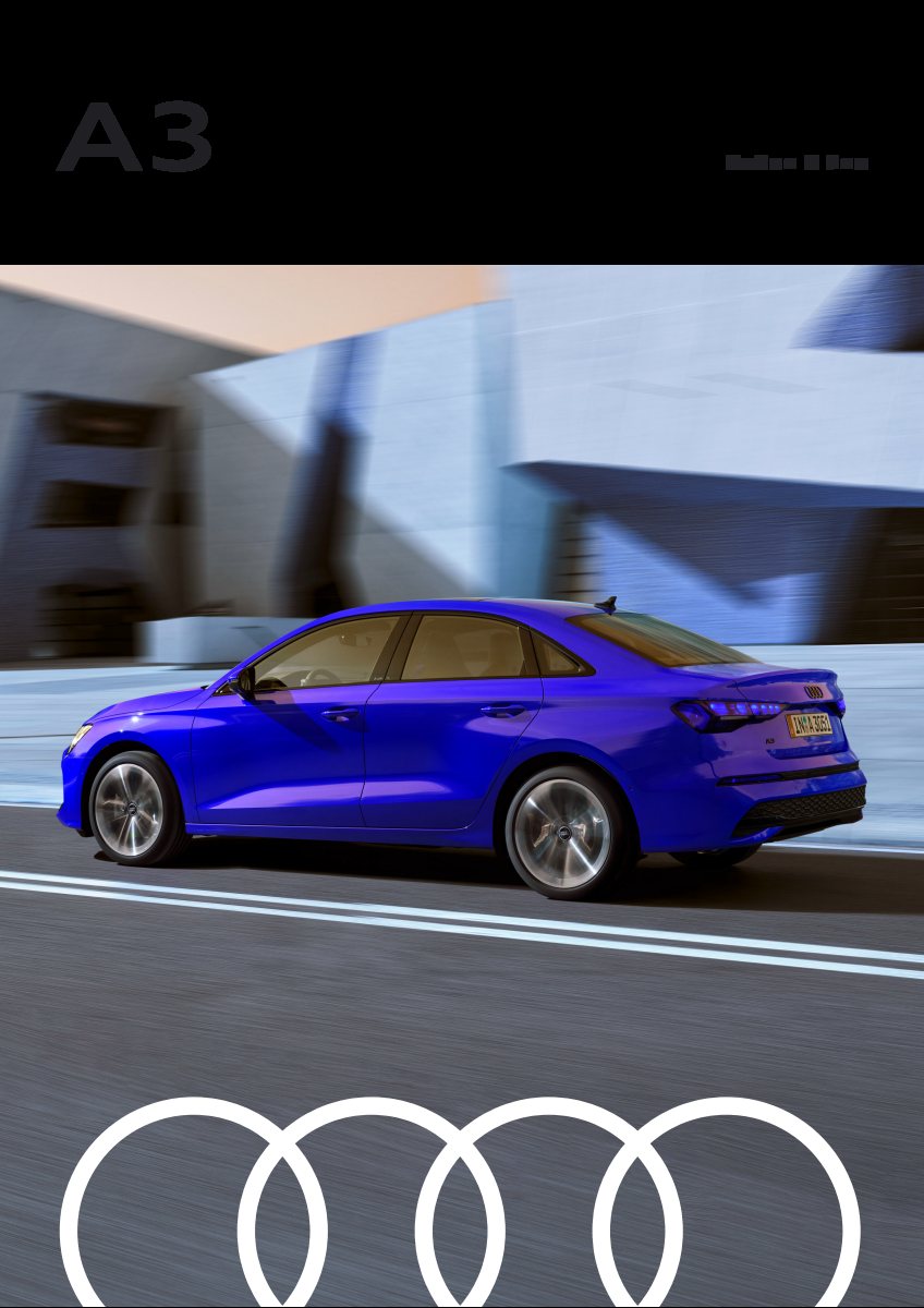 2024 – A3 Sedan S Line (MY) Preview Page 1