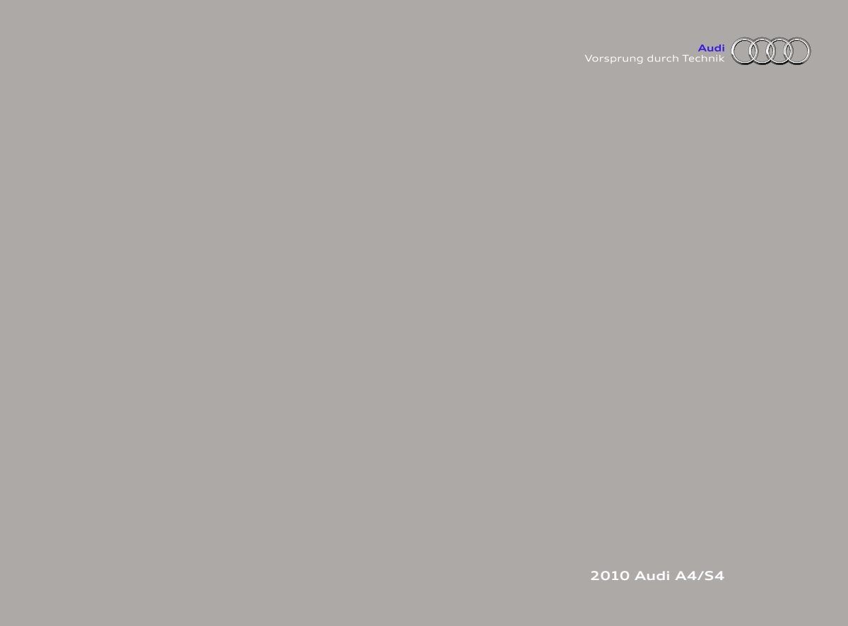 2010 – A4 & S4 (CA) Preview Page 1