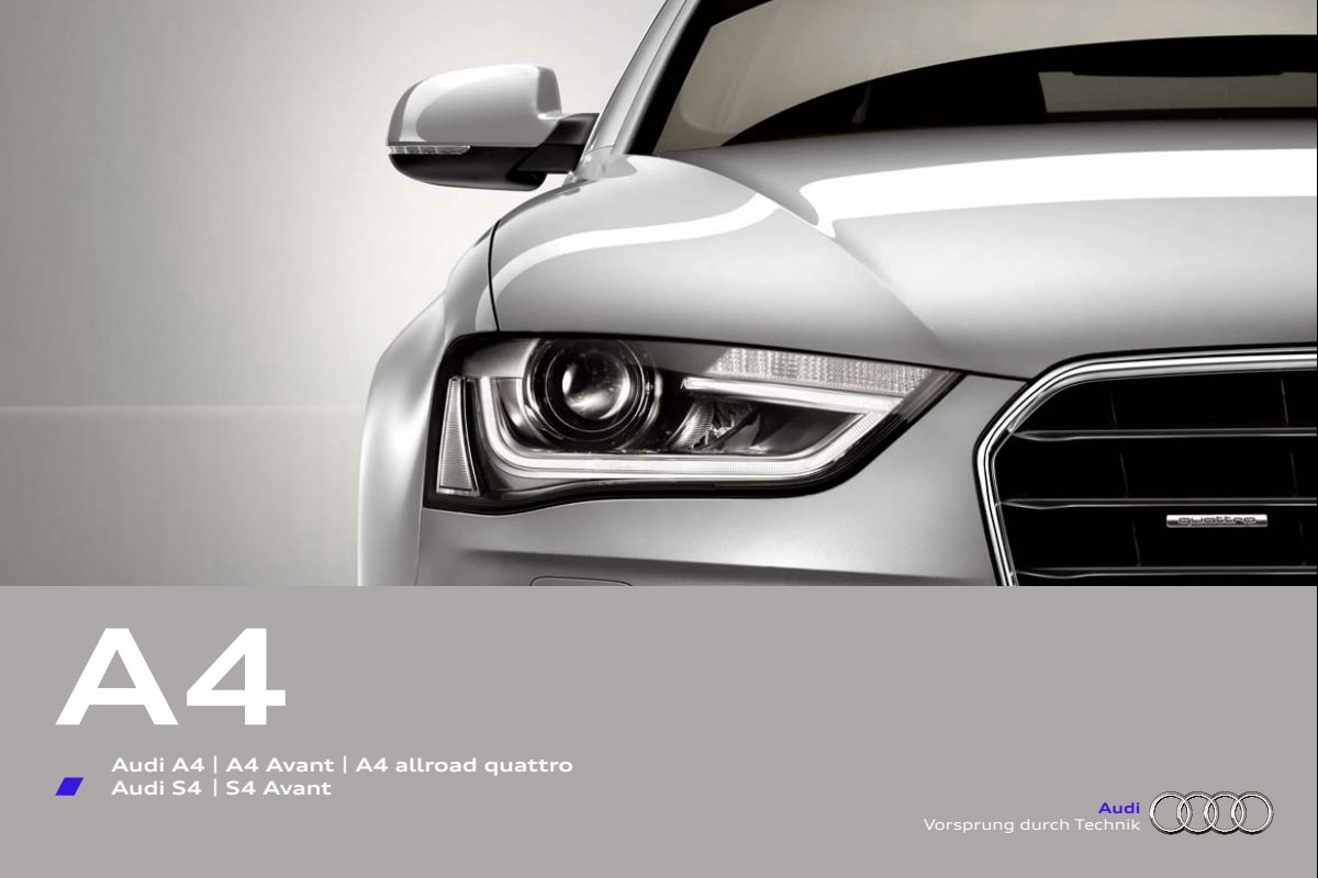 2012 – A4 Sedan & Avant (FR) Preview Page 1