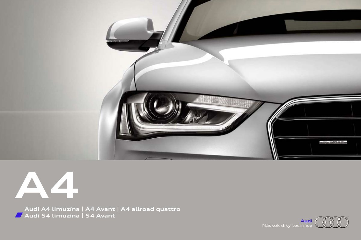 2013 – A4 Sedan & Avant (CZ) Preview Page 1