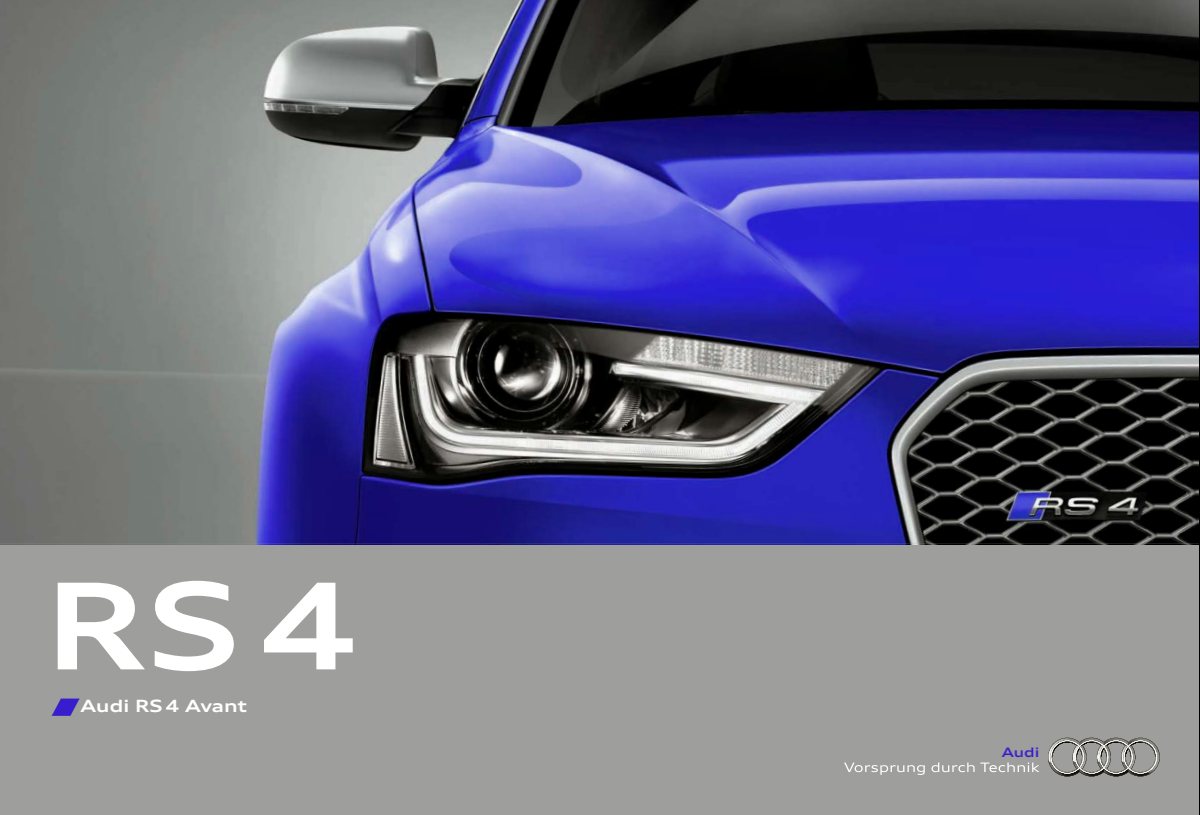 2013 – RS4 Avant (DE) Preview Page 1