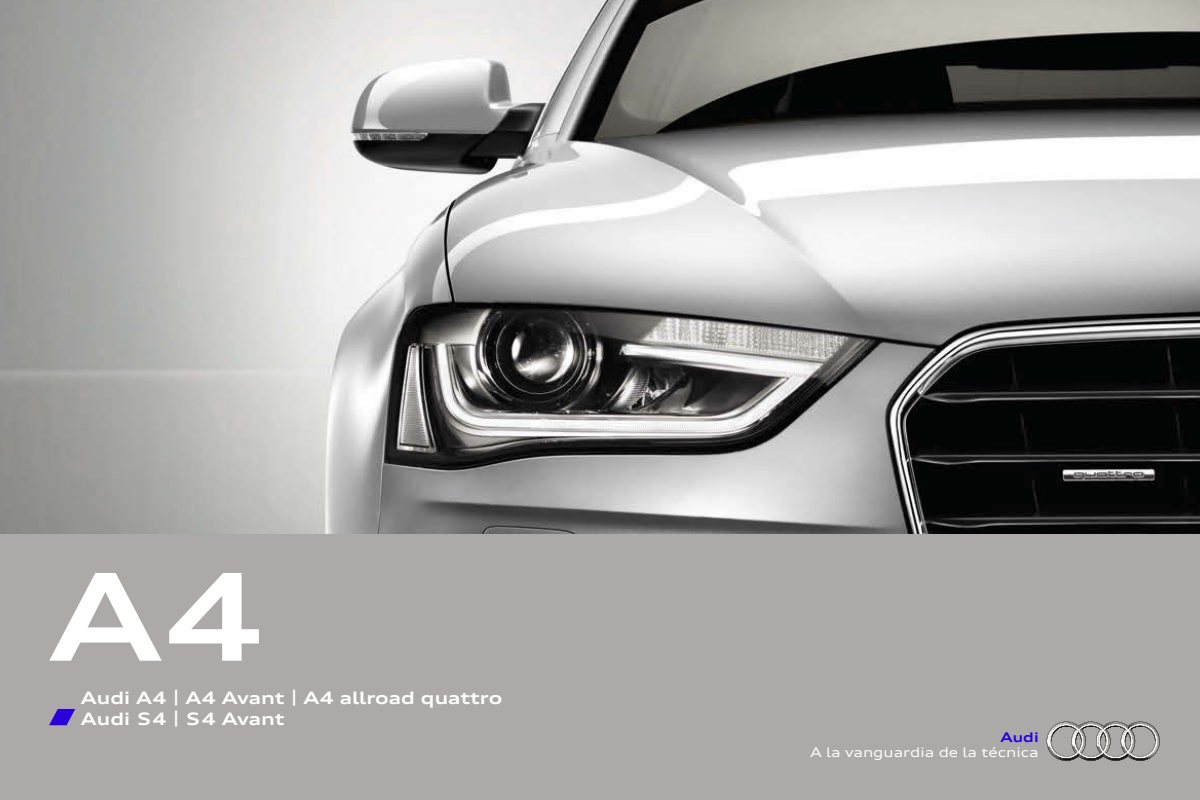 2014 – A4 Sedan & Avant (ES) Preview Page 1