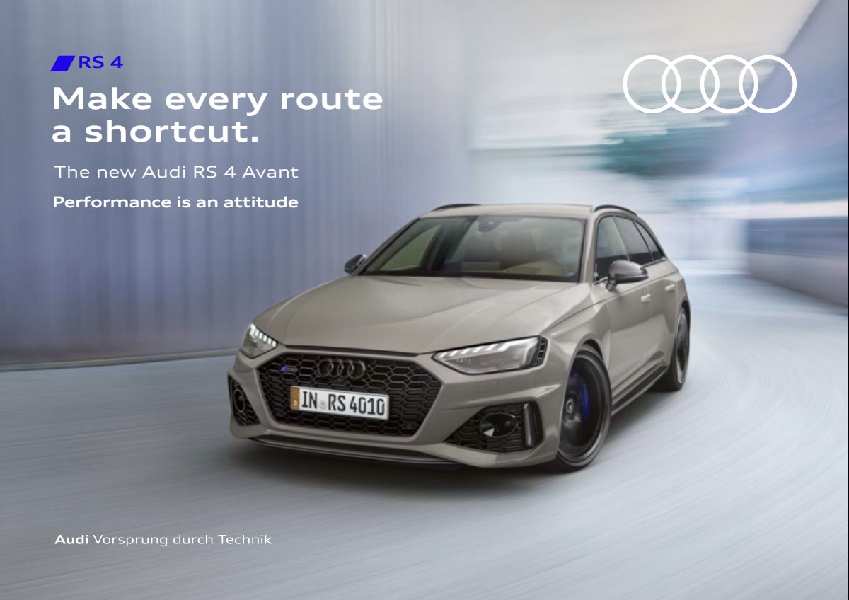 2022 – RS4 Avant (ZA) Preview Page 1